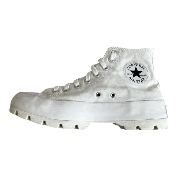 Converse Chuck Taylor All Star Lugged High White Platform Women’s Sneakers S 9 - Picture 2 of 7